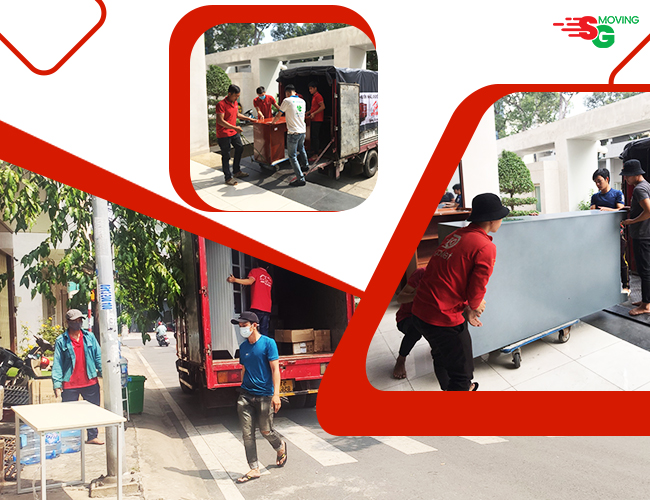 SG Moving có đầy đủ phương tiện, nhân lực để phục vụ dịch vụ chuyển đồ đạc