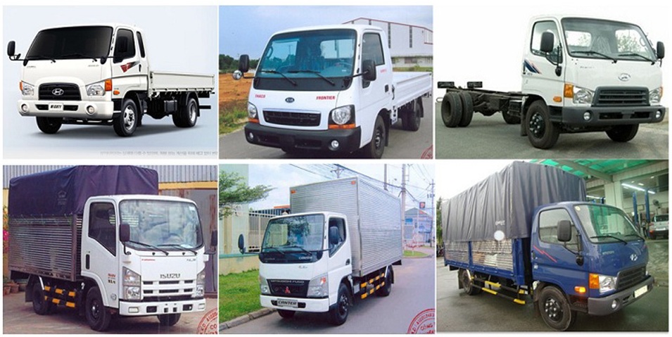 Các loại xe tải phổ biến tại tphcm