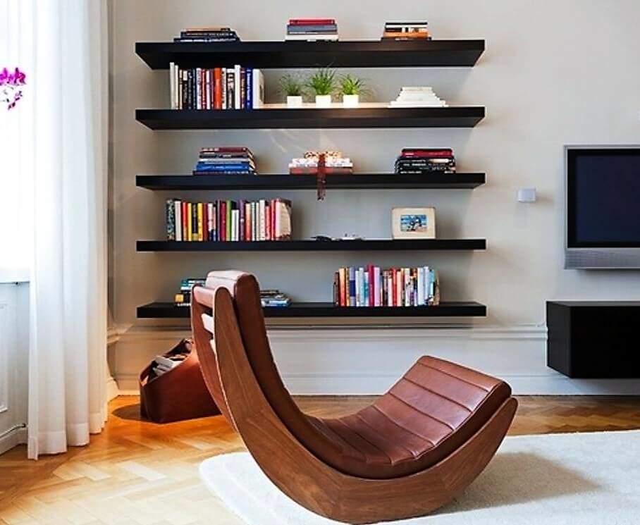 Kệ sách tạo nên không gian trí thức cho phòng khách của bạn