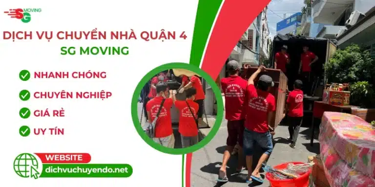 Dịch vụ chuyển nhà Quận 4 trọn gói giá rẻ