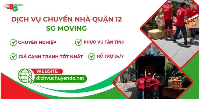 Dịch vụ chuyển nhà Quận 12 trọn gói giá rẻ