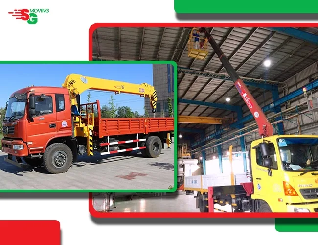 Cho thuê xe cẩu, xe nâng hàng SG Moving