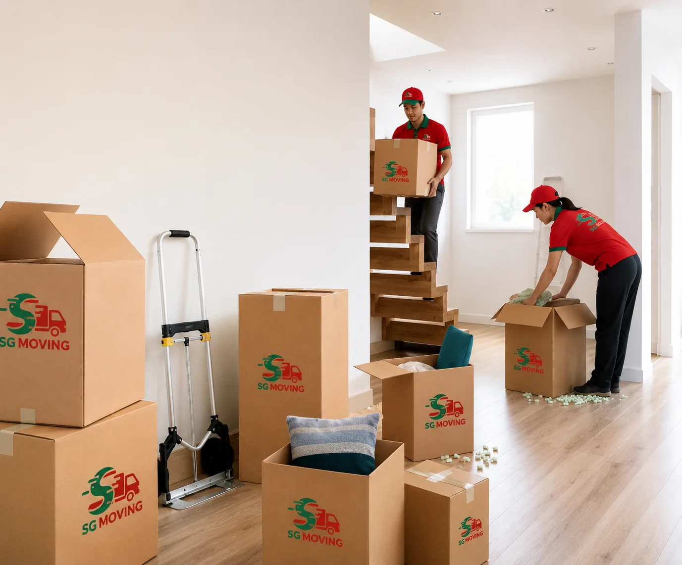 Sắp xếp đồ đạc tại nhà mới sau khi chuyển nhà